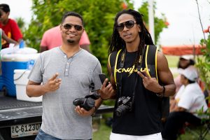 Jose Sanchez with Cyril Uruwei